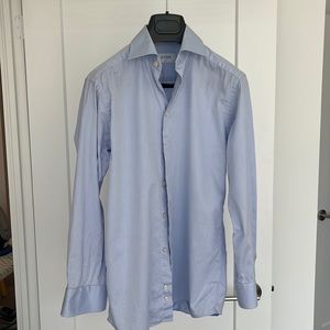 Eton. Blue dress shirt. Size 14.5” slim.